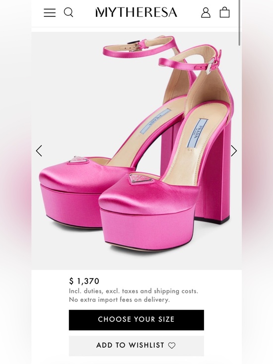 BNIB 💗Prada Platform Pumps